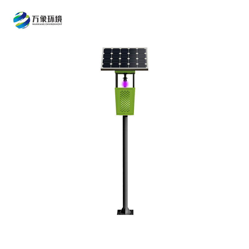 太陽能風吸式殺蟲燈結合了傳統殺蟲燈和現代科技