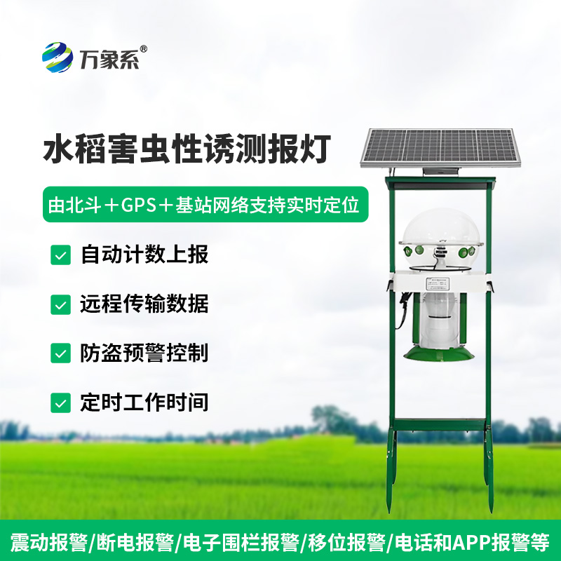 水稻田性誘測報燈:蟲害監測的“綠色精靈”